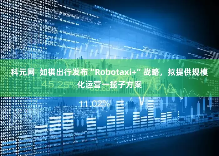 科元网  如祺出行发布“Robotaxi+”战略，拟提供规模化运营一揽子方案